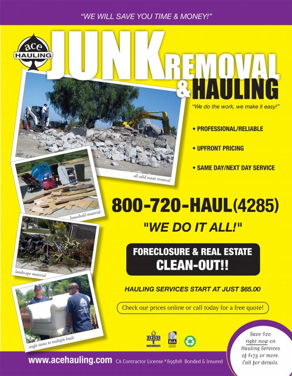 Pictures for Ace Hauling Junk Removal & Demolition in Lakeside, CA 92040